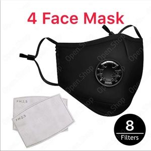 4 Washable face mask (8 free pm2.5 filters)